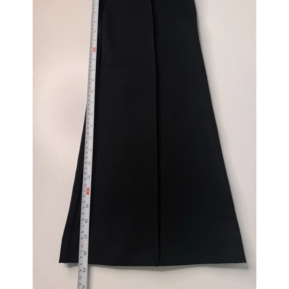 SPANX PerfectFit Ponte Flare Pants L Petite Black High Rise Pull On Trousers NWT